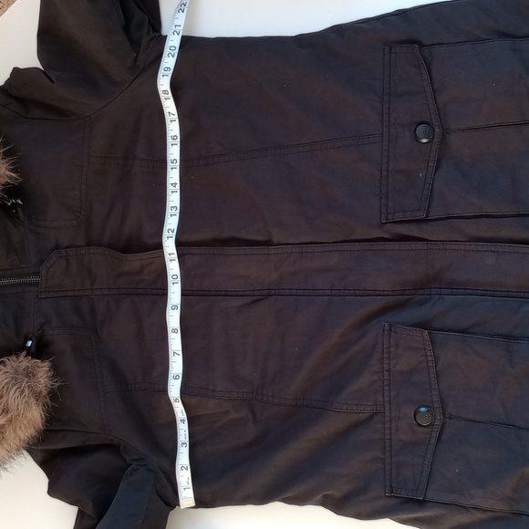 Soia & Kyo Dark Graphite Grey Insulated Parka with Hood Water Repellent Medium - Picture 12 of 13